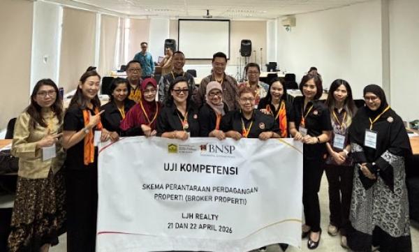 LJH Realty Selenggarakan Uji Kompetensi Broker Properti, 127 Property Consultant Lulus 100%