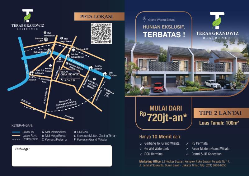 TERAS GRANDWIZ RESIDENCE SISA 2 UNIT, BEKASI TIMUR